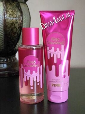 PINK Victoria’s Secret PINK COCONUT 2PC Mist + Lotion Bundle
